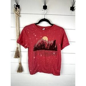 Gently Worn La Luna "Wyoming" distressed t-shirt sz SML